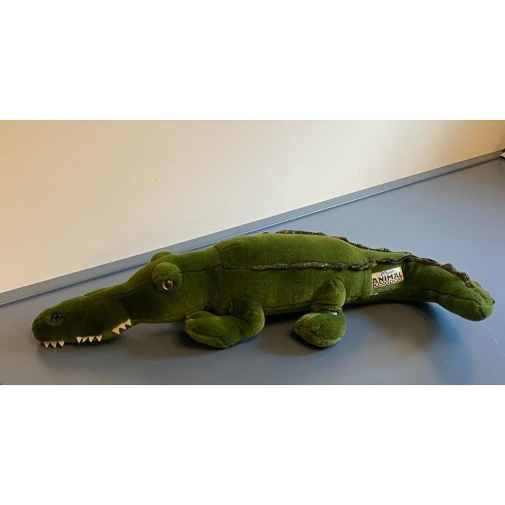 Vintage Disney's Animal Kingdom Alligator‎ Crocodile Plush Toy Large 26 in Green